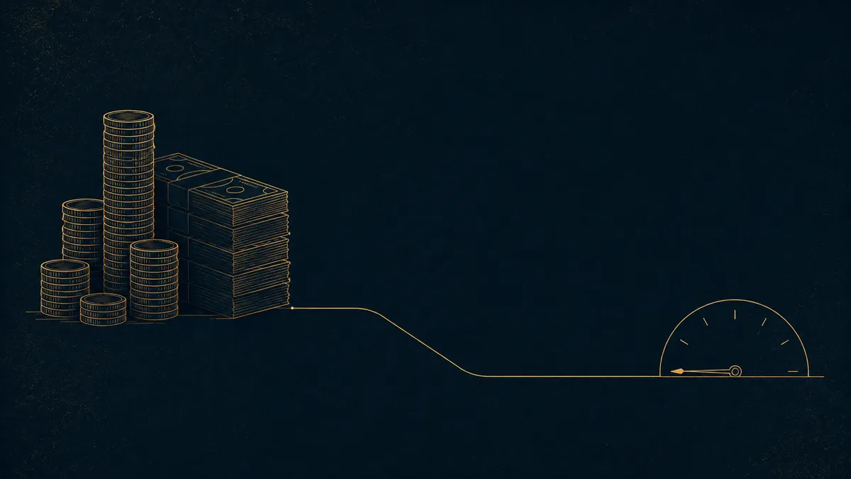 Ilustración editorial sobre la falta de retorno de la inversión en inteligencia artificial